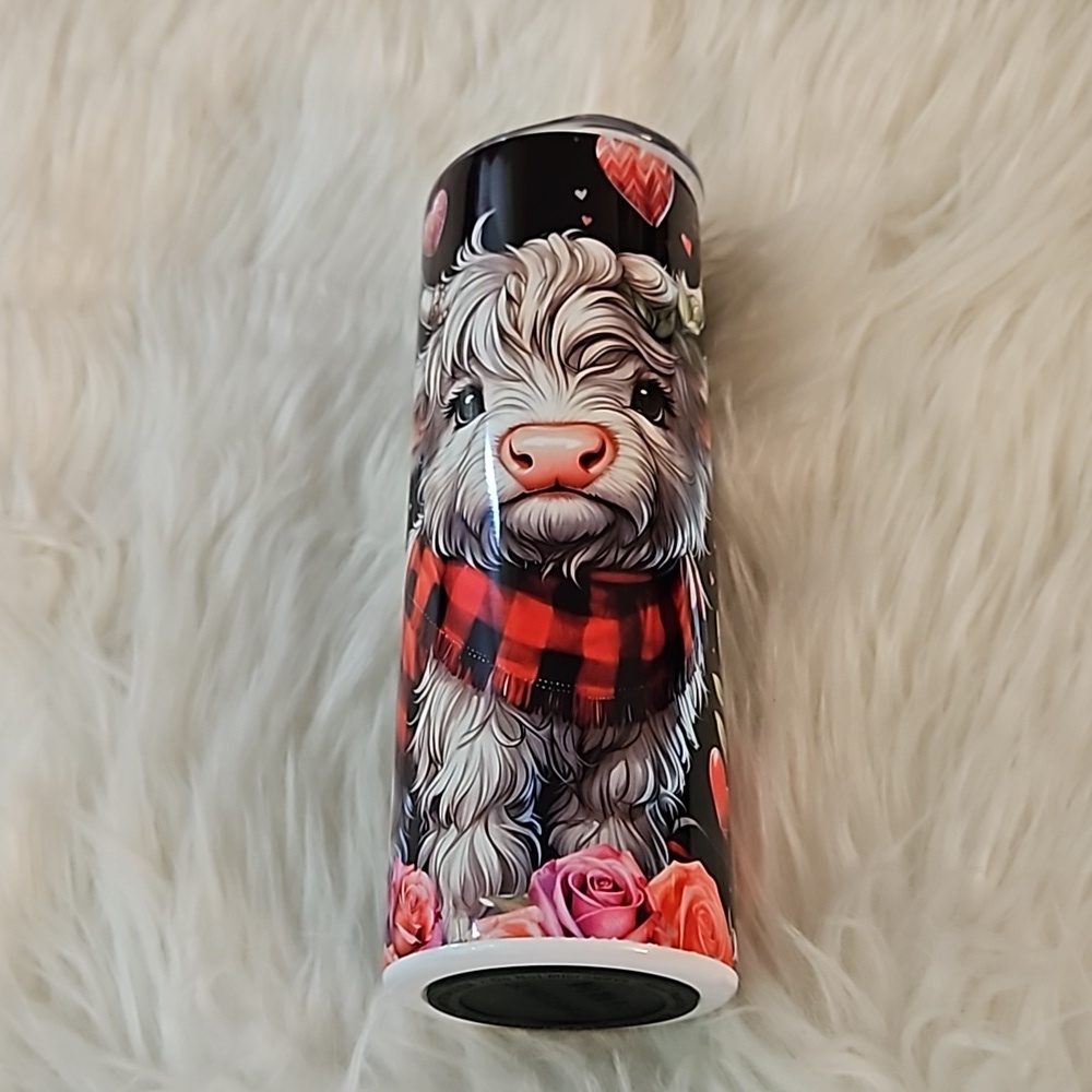 Highland cow tumbler